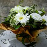 FLR-ARR-016_b Remembrance posy arrangement – sympathy flowers delivered in South Africa