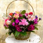 Blissful flower basket arrangement – handcrafted floral gift delivered across South Africa