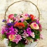 Blissful flower basket arrangement – handcrafted floral gift delivered across South Africa