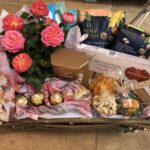 Luxury pamper hamper with roses, chocolates, and sparkling grape juice – gift delivery across South Africa